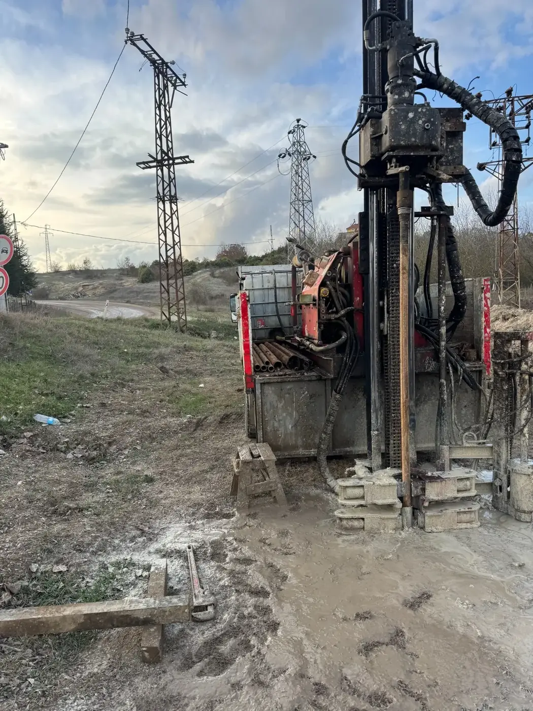 Kumrular Köyü Deresi Köprü Projesi sondaj çalışması 2